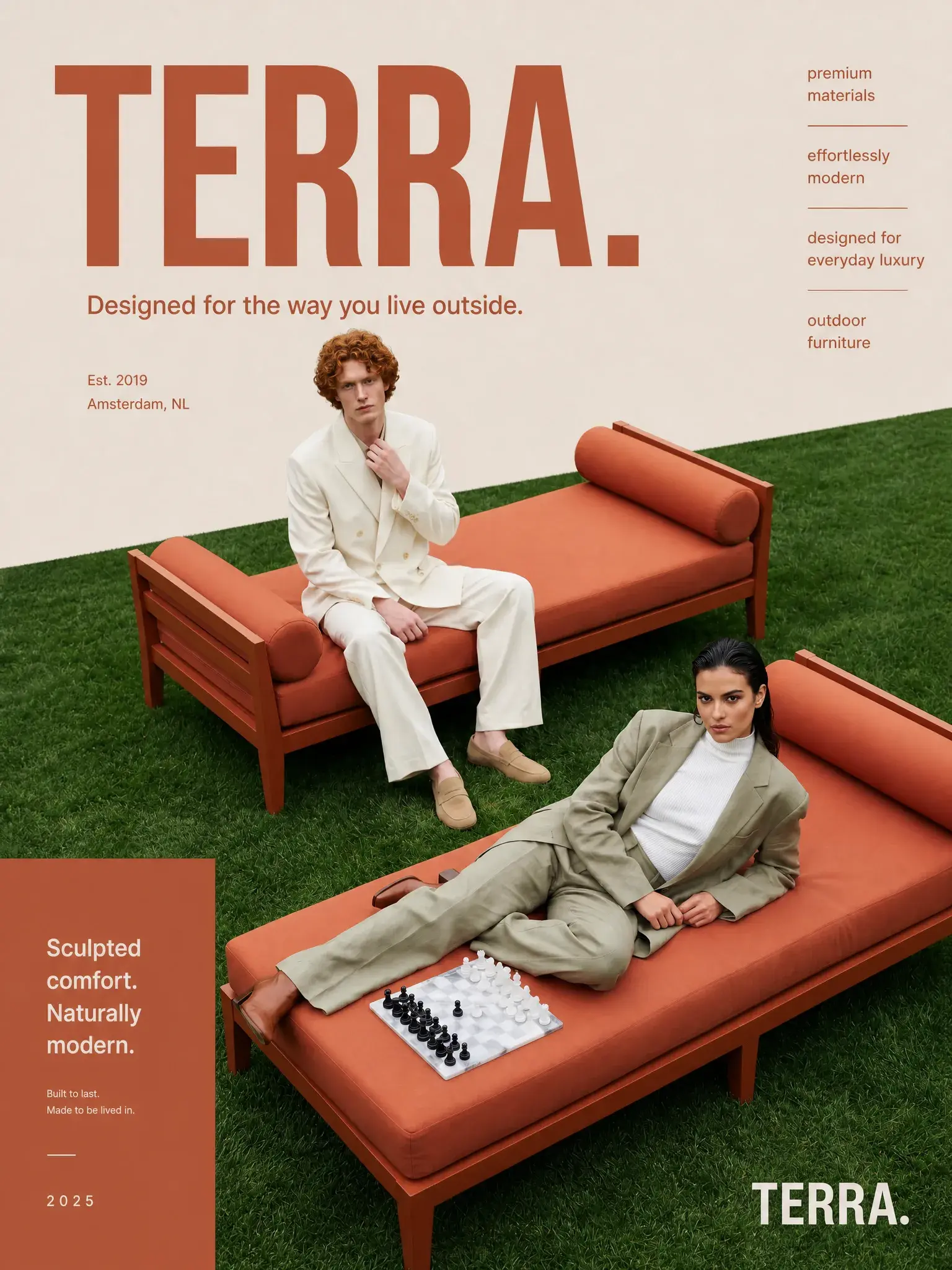 TERRA outdoor furniture poster