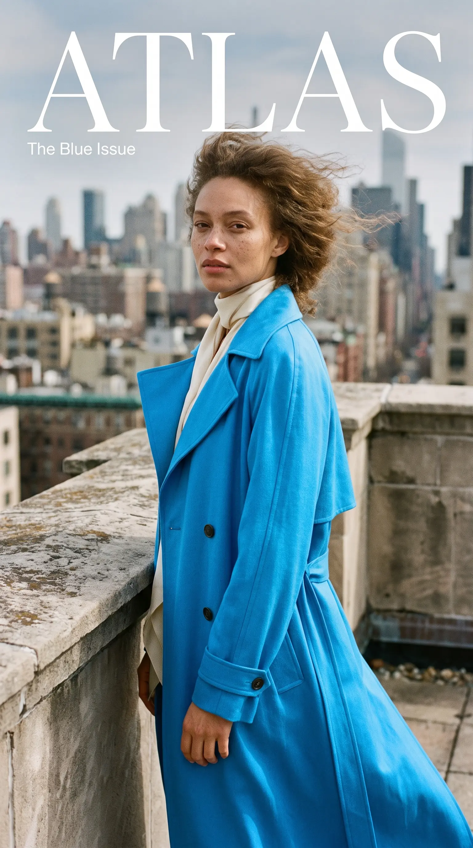 A fashion magazine cover