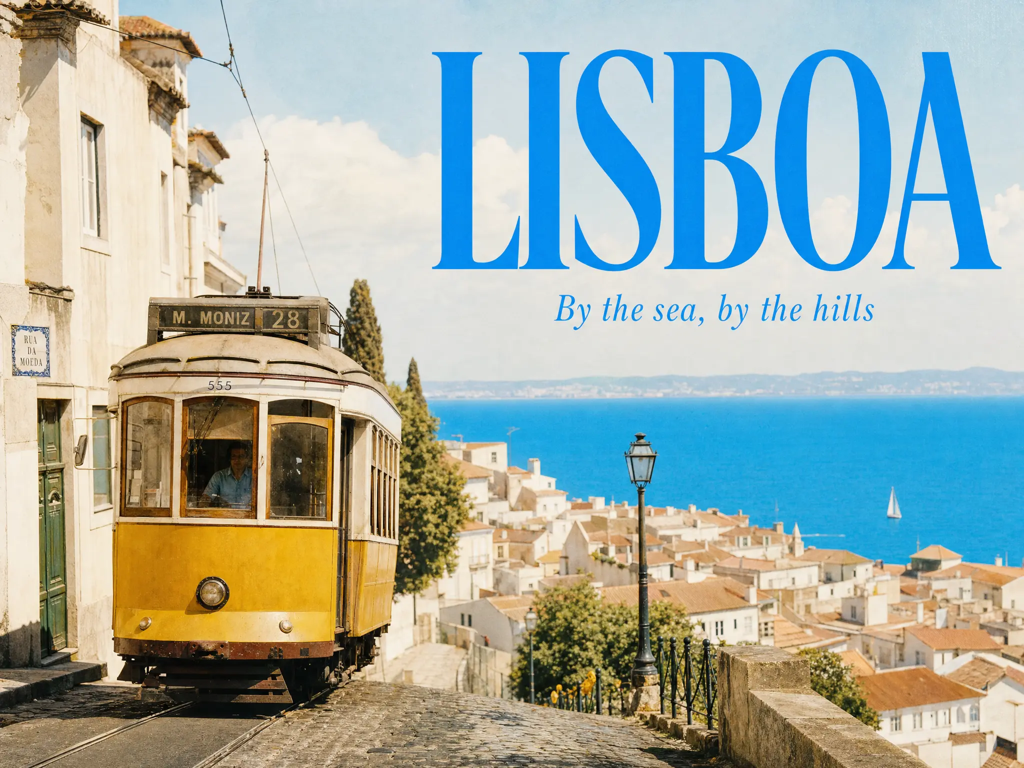 A travel poster that reads Lisboa