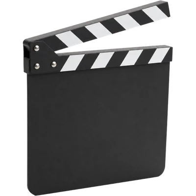 A film clapperboard