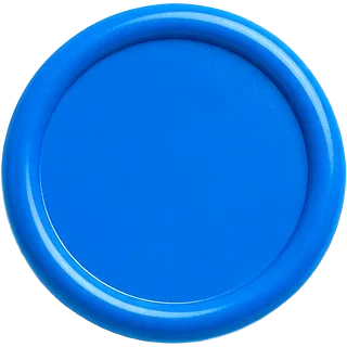 A blue wax seal