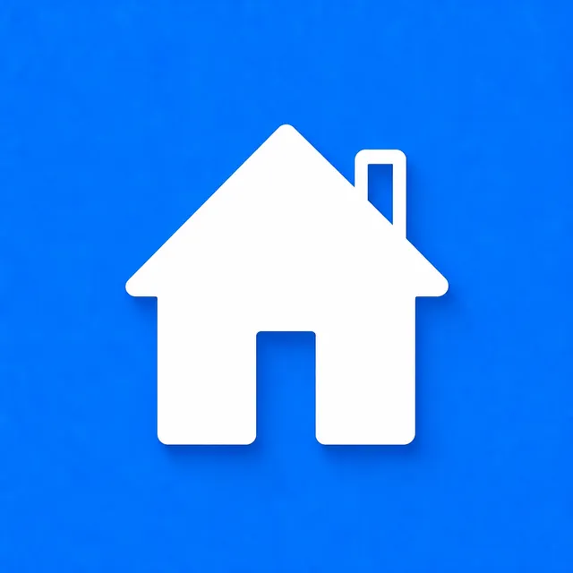 A house icon as a filled glyph