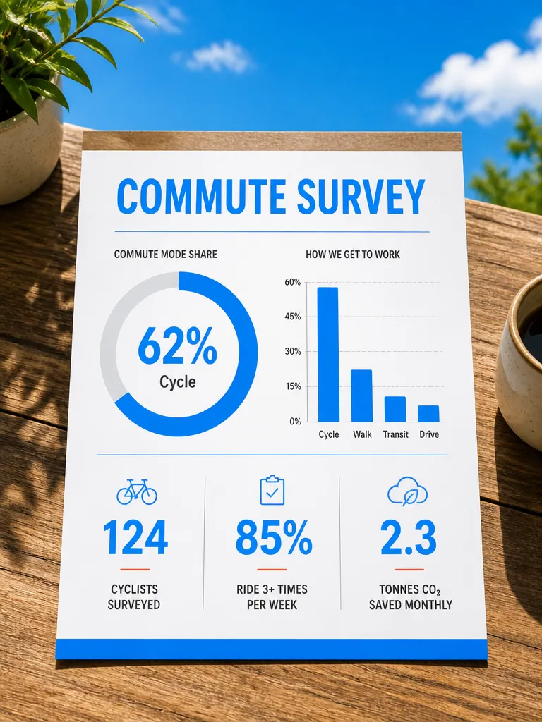 The same survey as an infographic with charts
