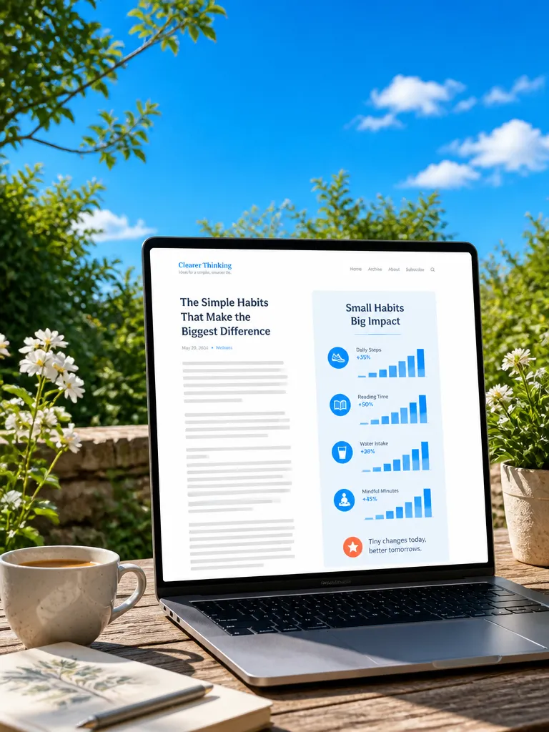 A tall infographic in a blog post on a laptop