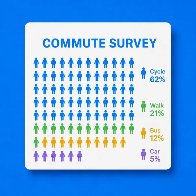 The commute survey as a pictogram