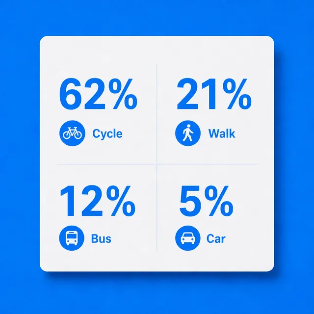 The commute survey as big numbers