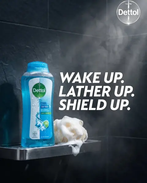 Body wash campaign visual made with ImagineArt