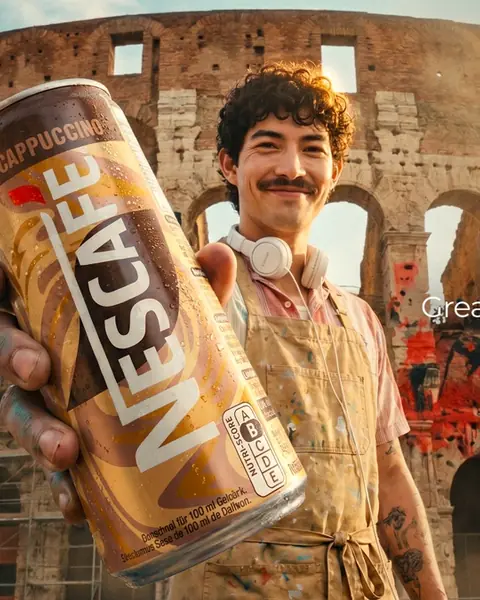 Coffee campaign visual made with ImagineArt