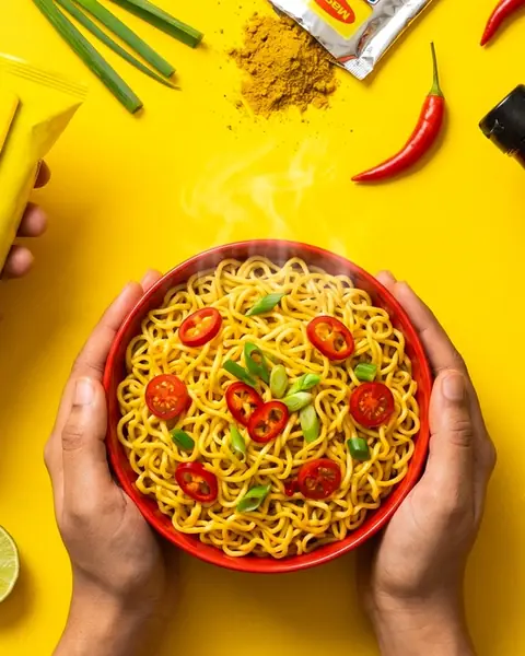 Noodles campaign visual made with ImagineArt
