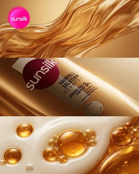 Shampoo campaign visual made with ImagineArt