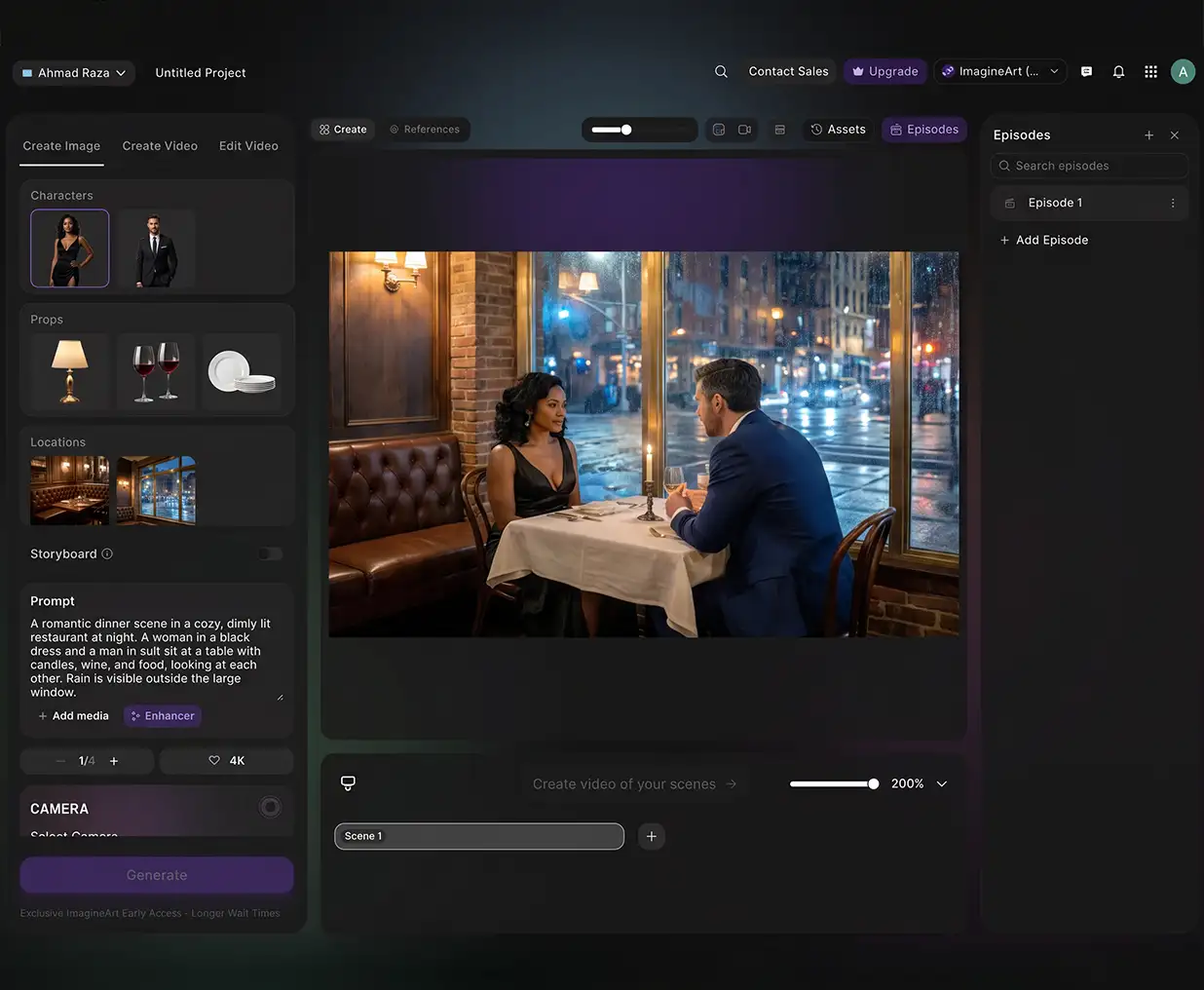 AI script editor