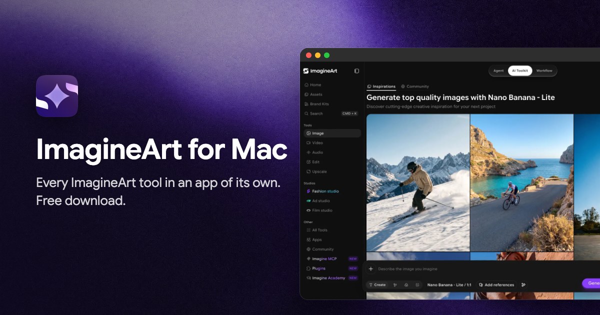 ImagineArt Desktop App for Mac | Free AI Image & Video